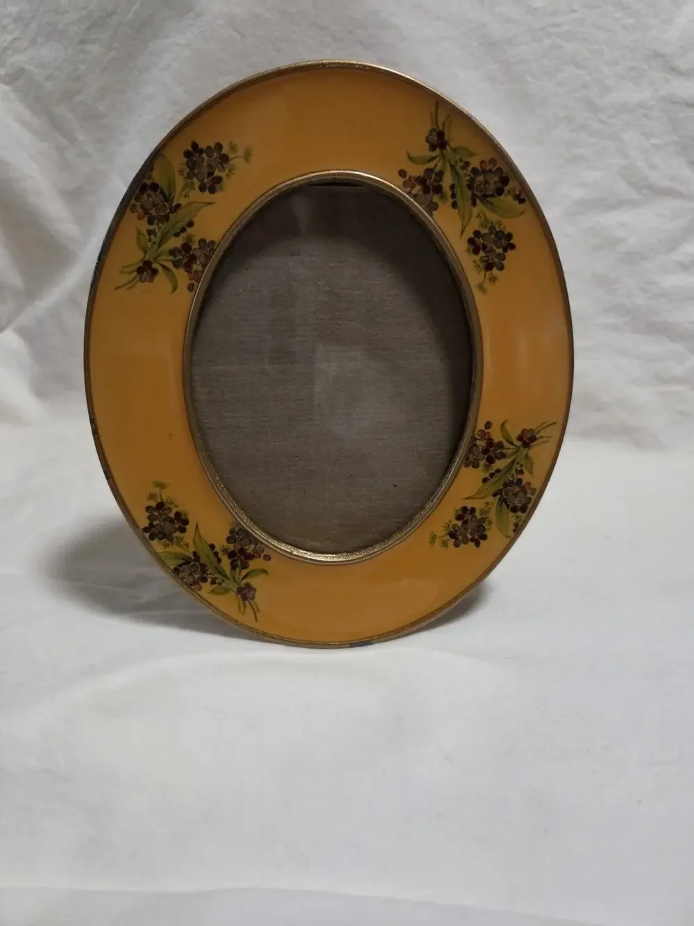 Yellow Floral Oval 5X6